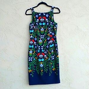 ADRIANNA PAPELL Sleeveless Floral Dress Size 4